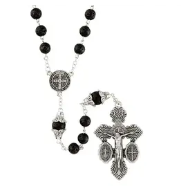 Christian Brands Saint Benedict Dual Medal Crucifix Rosary