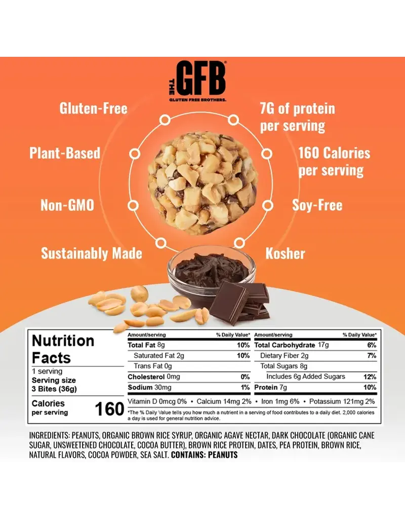 The GFB Chocolate Peanut Butter Bites - Gluten Free