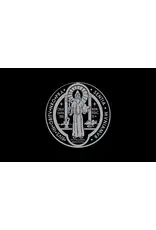 St. Benedict Medal Flag – Double Sided with IHS