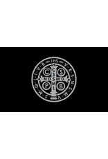 St. Benedict Medal Flag – Double Sided with IHS
