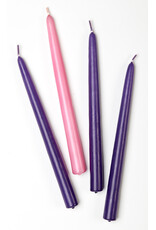 Vermont Christmas Company 7/8" x 10" Advent Candle Set (3 Violet, 1 Rose)