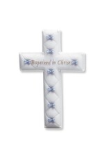 Roman, Inc 6.5" Wall Cross - Blue Baptized in Christ