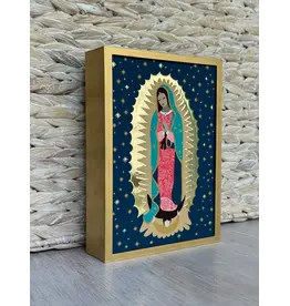 Be Still Prayer Space Illustration in Box Frame - Guadalupe, Gold frameHail Mary Prayer Card | Be Still Prayer Space