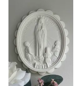 Be Still Prayer Space Fatima Scalloped Wall Plaque - Large | Be Still Prayer Space