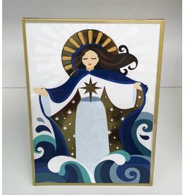 Be Still Prayer Space Stella Maris (Our Lady Star of the Sea) Print in Acrylic Stand | Be Still Prayer Space