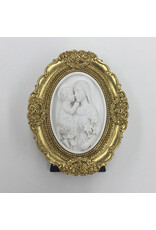 Be Still Prayer Space Mary and Child Jesus Gold Framed 3D Printed Intaglio