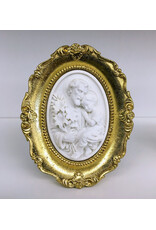 Be Still Prayer Space Joseph and Child Jesus Gold Framed 3D Printed Intaglio