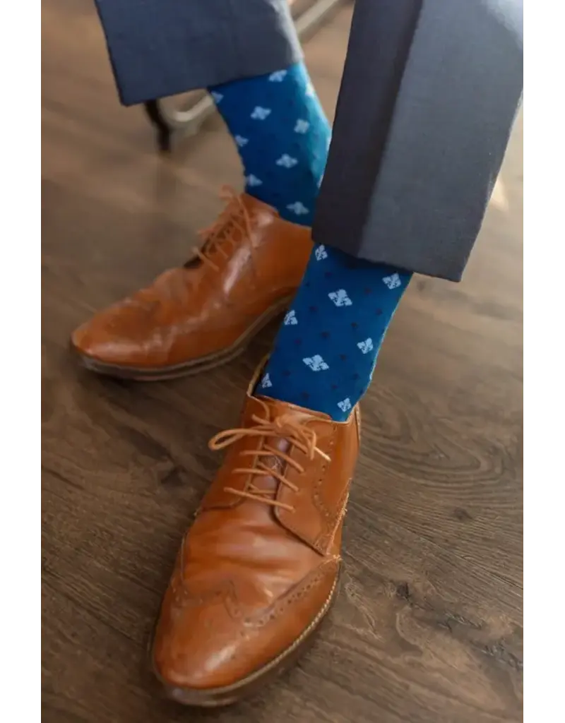 Sock Religious Marian Fleur-de-lis Socks| Sock Religious Executive Collection