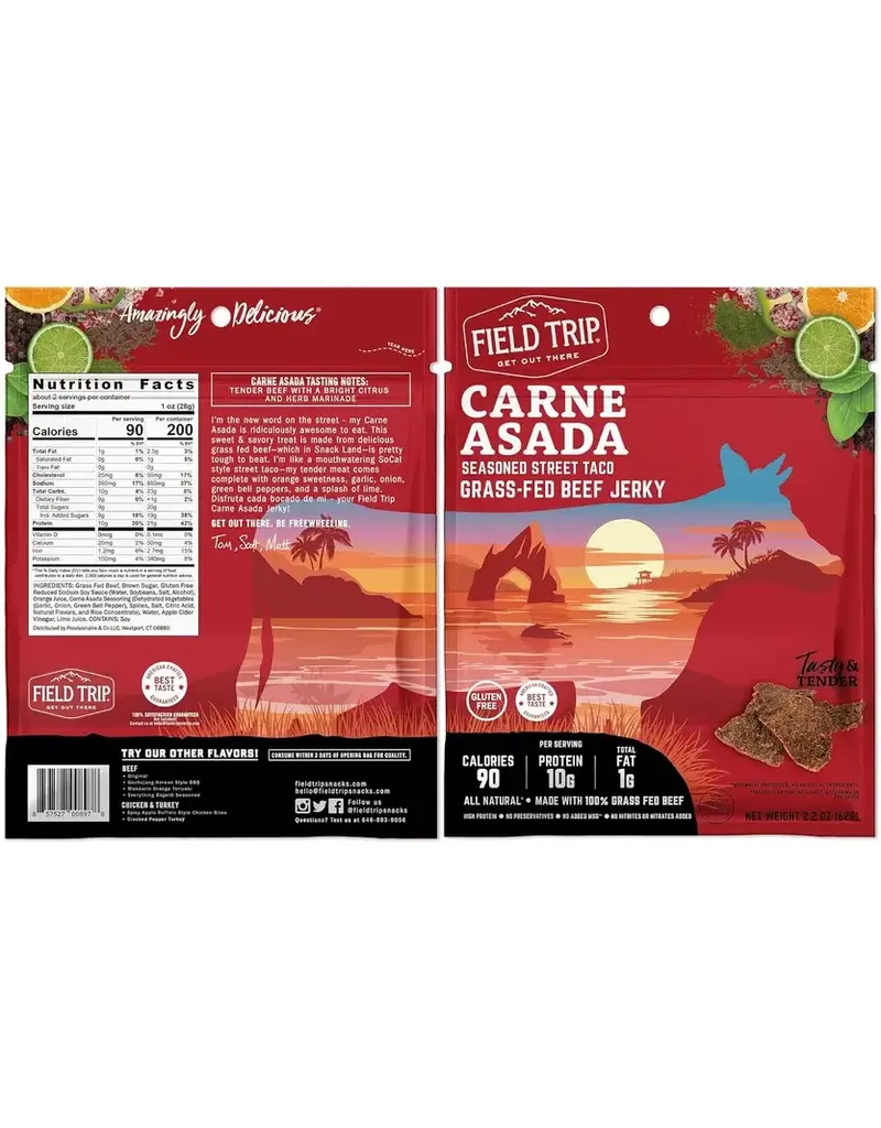 Carne Asada Beef Jerky (2.2oz) |Seasoned Street Taco