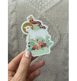 Be Still Prayer Space Agnus Dei Sticker  | Be Still Prayer Space