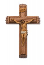 McVan 13“ Walnut Crucifix Sick Call Set, painted corpus