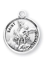 HMH Religious Saint Michael Round Sterling Silver Medal
