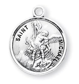 HMH Religious Saint Michael Round Sterling Silver Medal