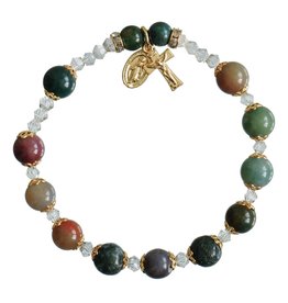 Sine Cera Multicolor Onyx Rosary Bracelet (8mm)