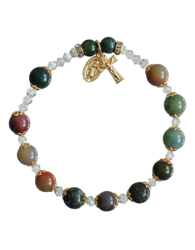 Sine Cera Multicolor Onyx Rosary Bracelet (8mm)