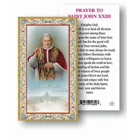 WJ Hirten Paper Holy Card - Prayer to St. Pope John XXIII