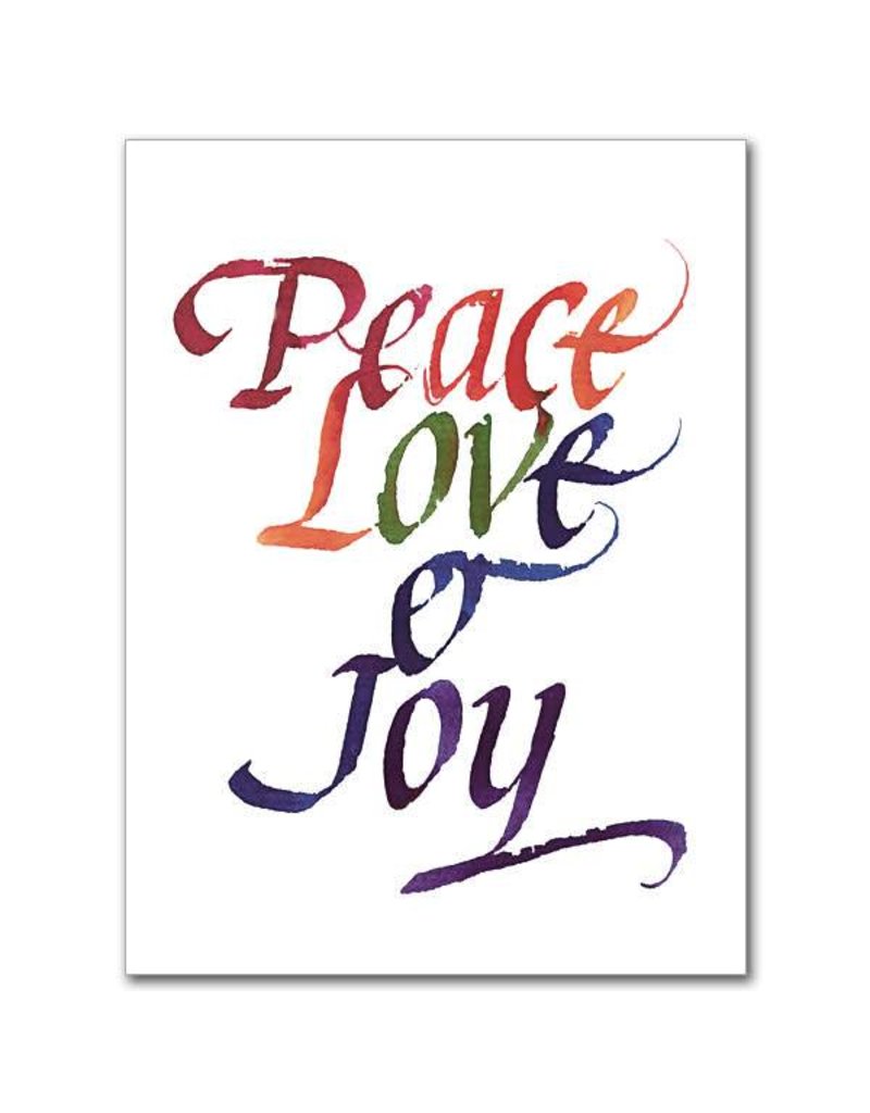 The Printery House Peace Love & Joy: General Congratulations Greeting Card