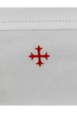 MDS 100% Cotton Amice with Ties with Red Cross 20" x 40"
