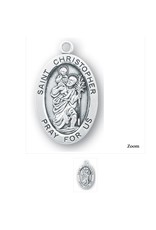 HMH Religious Sterling Silver St. Christopher Medal