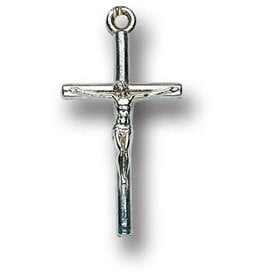 WJ Hirten 1" Oxidized Crucifix