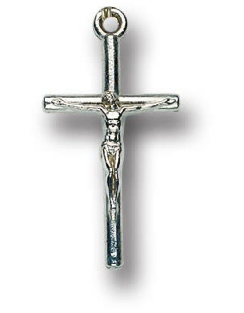 WJ Hirten 2101-52 Small Oxidized Log Crucifix 