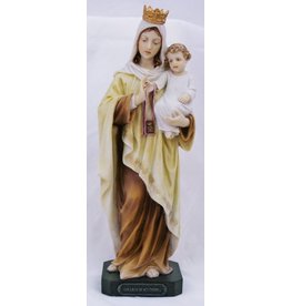 Goldscheider of Vienna 10" Hand Painted Our Lady of Mount Carmel Statue