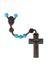 Sine Cera Turquoise - Jujube Wood 6mm Rosary