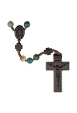 Sine Cera Rosary Five Decade Multicolor Onyx/Jujube Wood 6mm