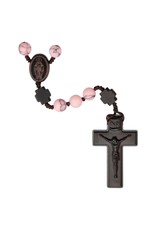 Sine Cera Rhodonite - Jujube Wood 8mm Rosary
