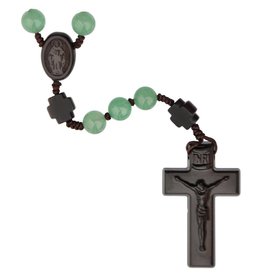 Sine Cera Green Jade - Jujube Wood 8mm Rosary