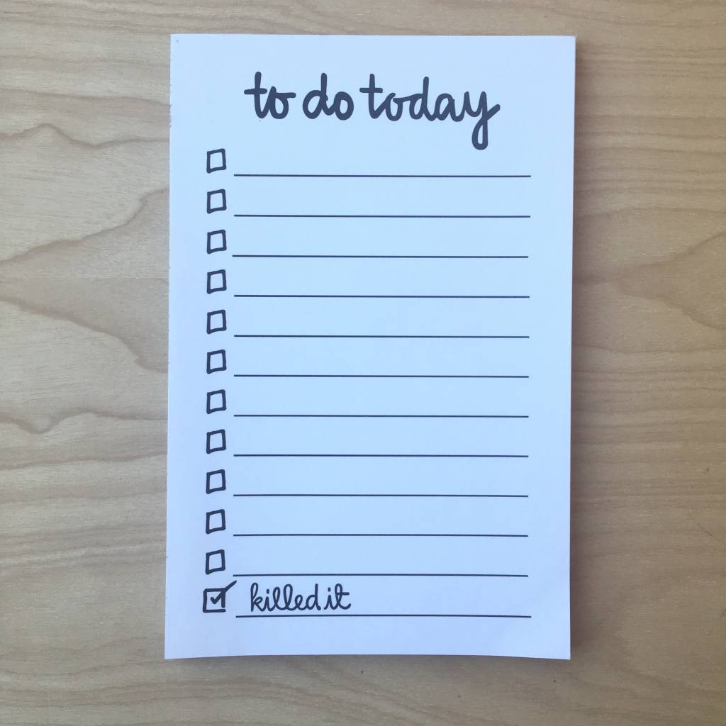 make a to do list