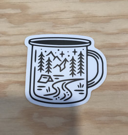 Stickers Northwest Sticker- Camping Mug Scene