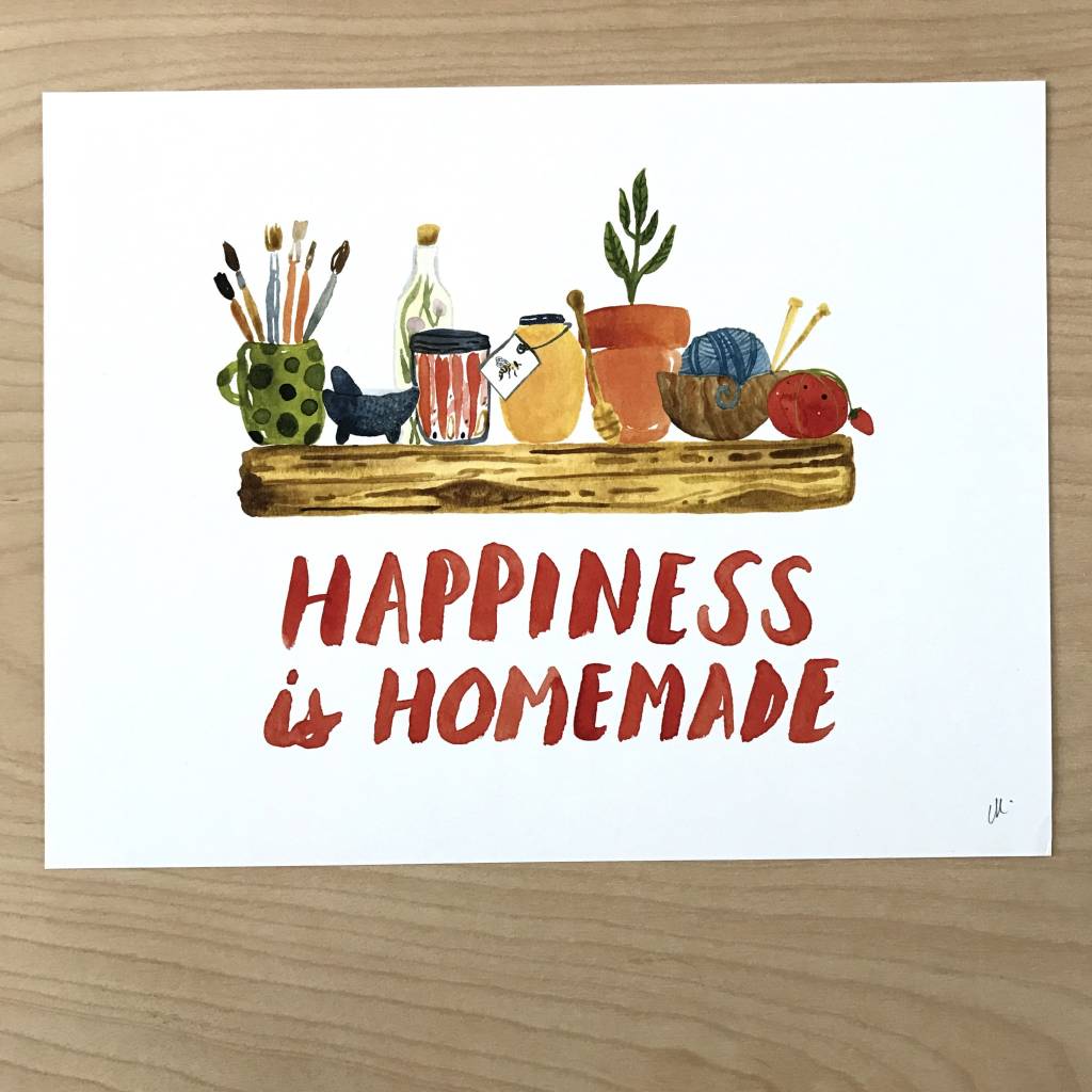 little truths print happiness is homemade art 8 1 2 x 11 tart 2 x 11