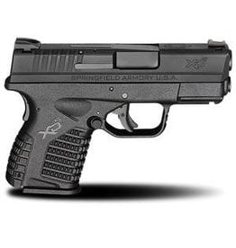 Springfield XD-S EDC Package 9mm Luger Double 3.3" 7+1/8+1 Black Interchangeable Backstrap Black Polymer Frame Black Melonite Slide