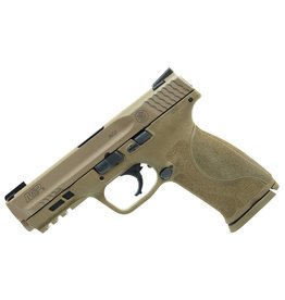 Smith & Wesson M2.0 Double 9mm Luger 4.25" 17+1 Flat Dark Earth Interchangeable Backstrap Grip Flat Dark Earth Armornite Stainless Steel