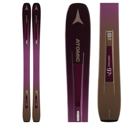 Atomic Women's Vantage 97 C Skis Berry/Copper (Ski Only) 2019