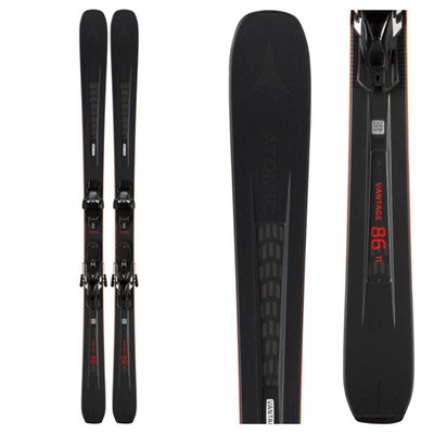 Atomic Vantage X 86 Ti Skis with Warden MNC 13 DT C90 Blk/Gry Bindings 2019