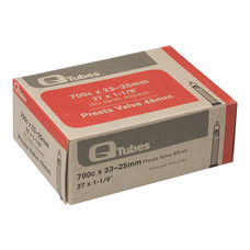 Q-Tubes 700c x 23-25mm 48mm Presta Valve Tube 126g