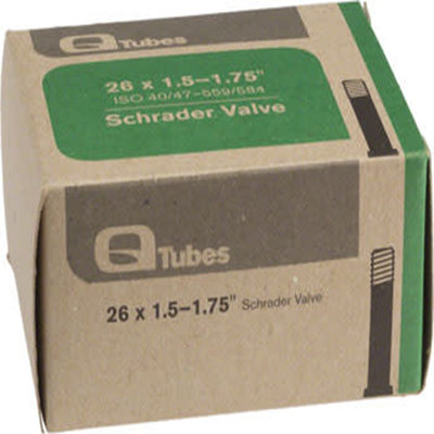 Q-Tubes 26" x 1.5-1.75" Schrader Valve Tube 165g