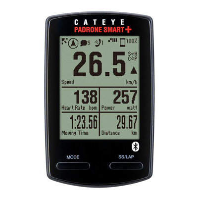 Cateye CC-SC100B Padrone Smart+ Bluetooth Head Only Black