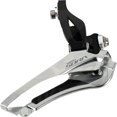 Shimano Sora FD-R3000 9-Speed Double Braze-On Front Derailleur, only compatible with Sora R3000 2x left shifter