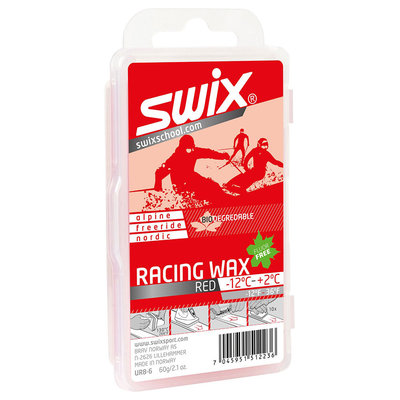 Swix Red Biodegradable Racing Wax 60g