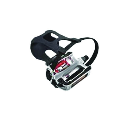 Summit Alloy Pedal w/Clips & Straps 9/16''