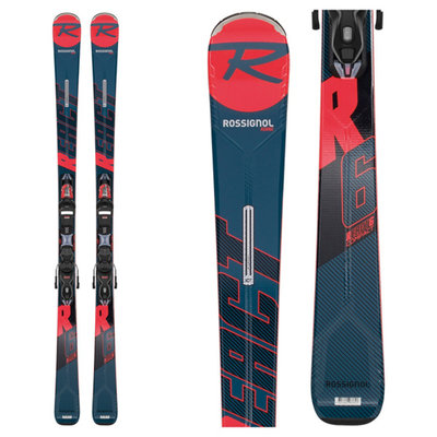 Rossignol React R6 Compact Skis with Xpress 11 GW B83 Blk/Red Bindings 2020