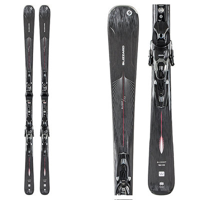 Blizzard Women's Alight 7.2 Skis w/TLT10 W Blk/Sil Bindings 2020