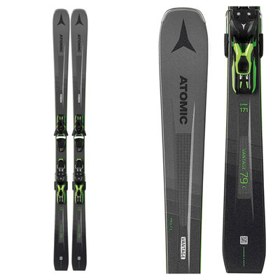 Atomic Vantage 79 C Skis w/FT 10 GW Black Green Bindings 2020