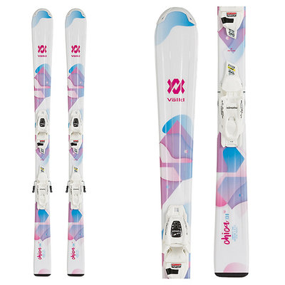 Volkl Chica Jr Girls Skis w/ VMotion Jr 7.0 Lady White Bindings 2020