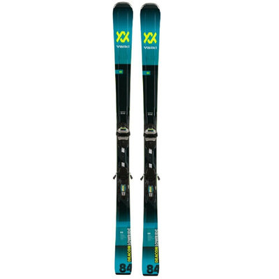 Volkl Deacon 84 Skis w/LowRide XL 13 FR GW Blk/Teal Bindings 2020