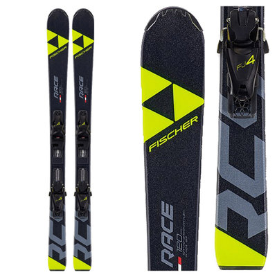 Fischer Jr RC4 Race Skis w/FJ4 GW AC SLR Bindings 2020