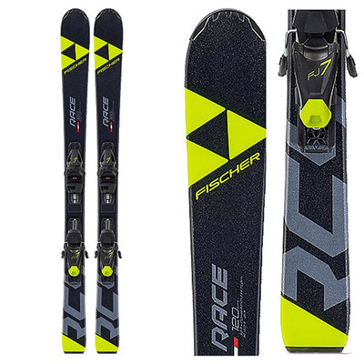 Fischer Jr RC4 Race Skis w/FJ7 GW AC SLR Bindings 2020